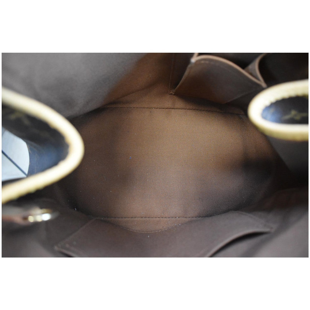 LOUIS VUITTON Batignolles Vertical Monogram Canvas Tote Bag Brown
