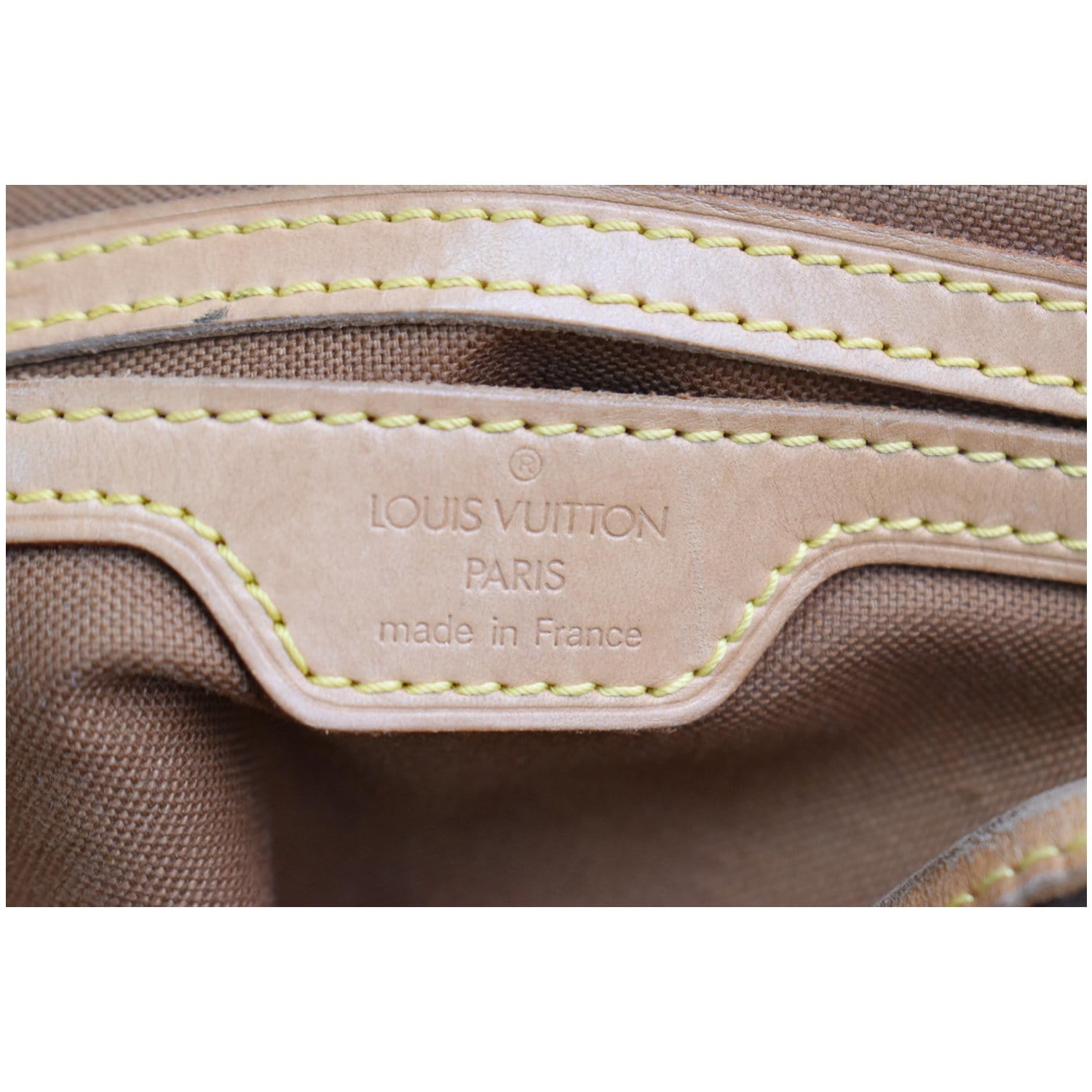 LOUIS VUITTON Montsouris GM Monogram Canvas Backpack Bag Brown