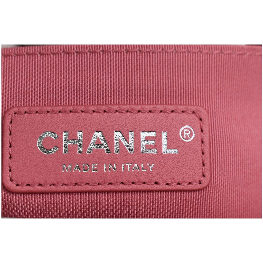 CHANEL Medium Rainbow Boy Flap Caviar Leather Shoulder Bag Multicolor