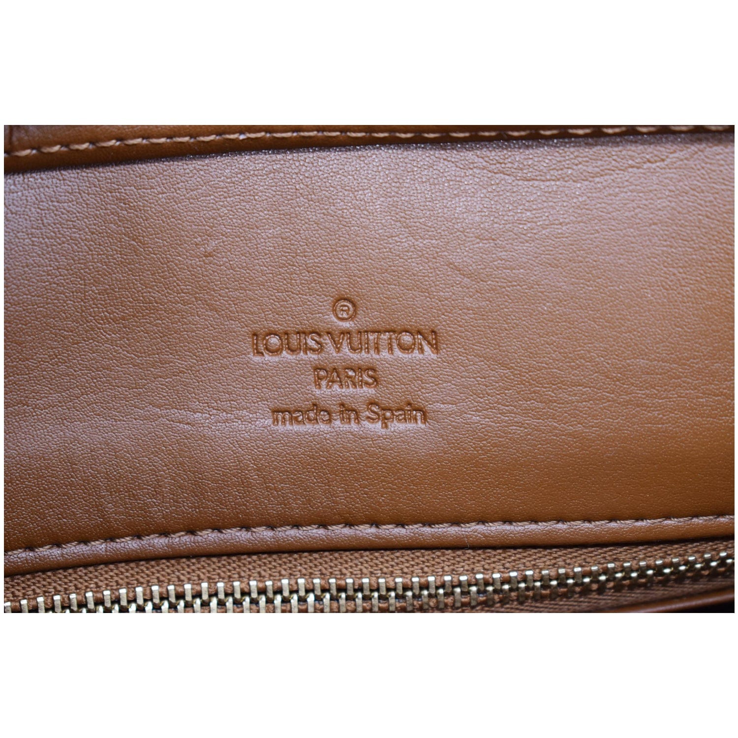 LOUIS VUITTON Houston Monogram Vernis Leather Tote Bag Bronze