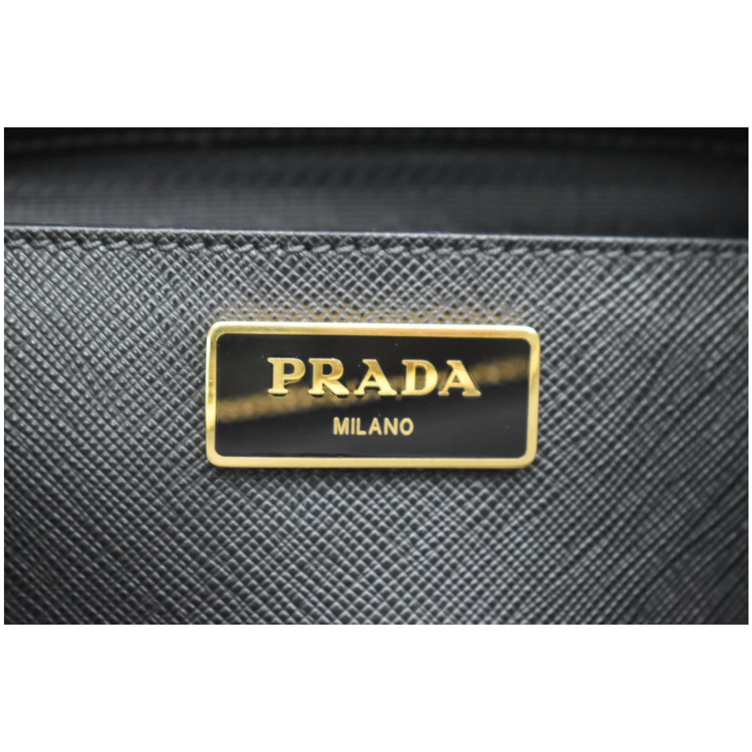PRADA Galleria Large Saffiano Leather Tote Bag Black