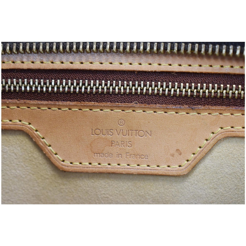 LOUIS VUITTON Luco Monogram Canvas Tote Bag Brown