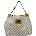 LOUIS VUITTON Galliera PM Damier Azur Shoulder Tote Bag White
