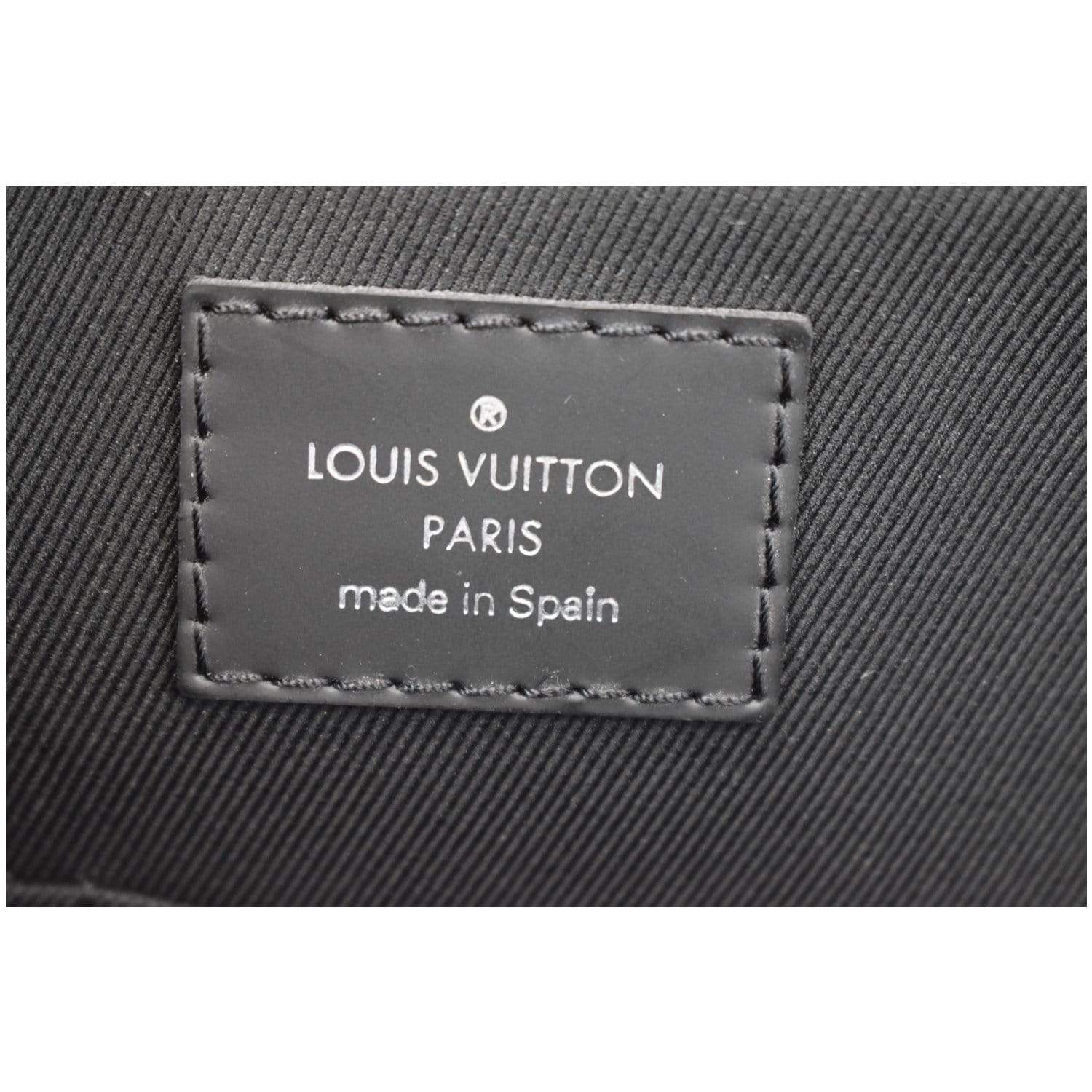 LOUIS VUITTON Porte-Documents Jour Graphite Briefcase Shoulder Bag Black
