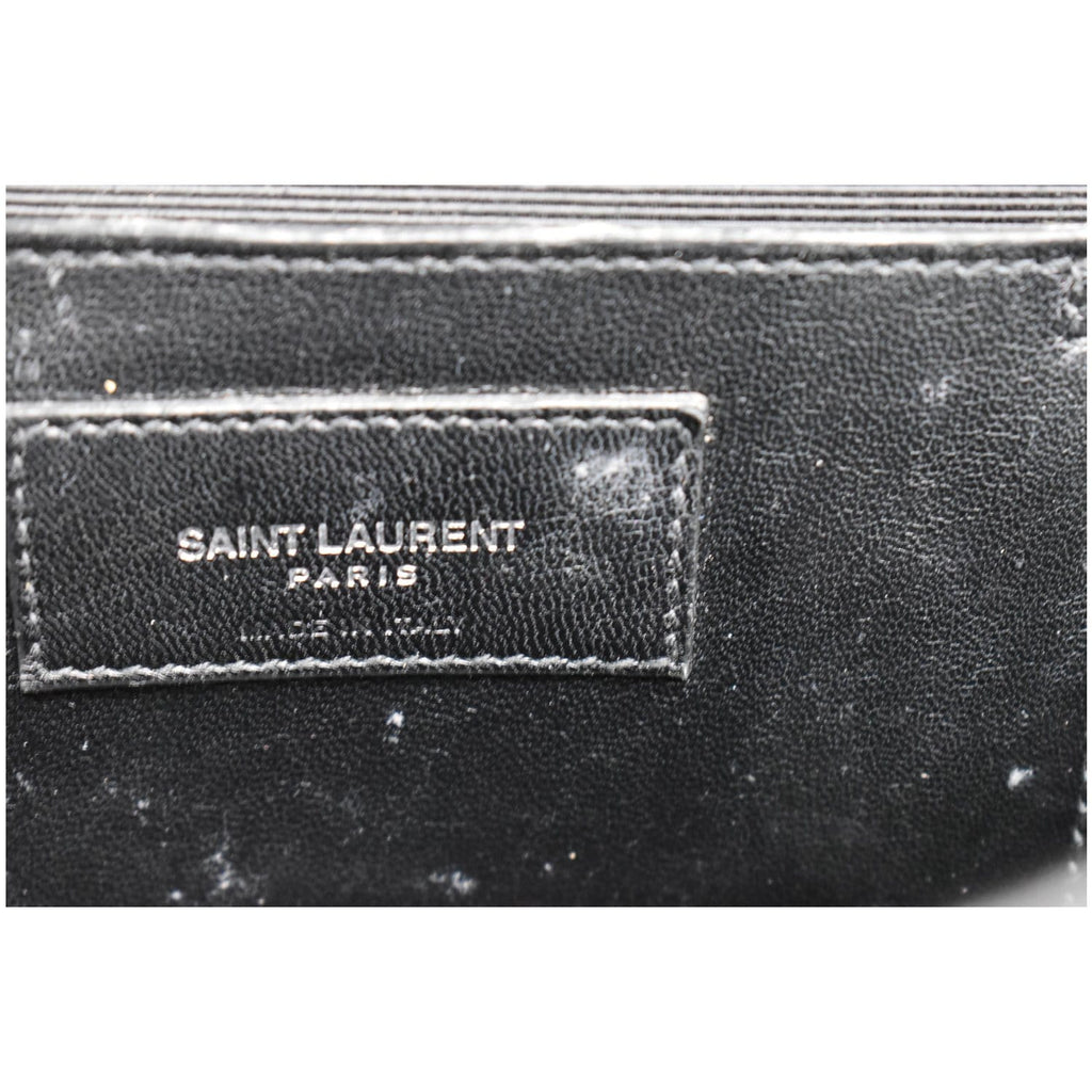 YVES SAINT LAURENT WOC Crocodile-Embossed Shoulder Bag Black  - Hot Deals