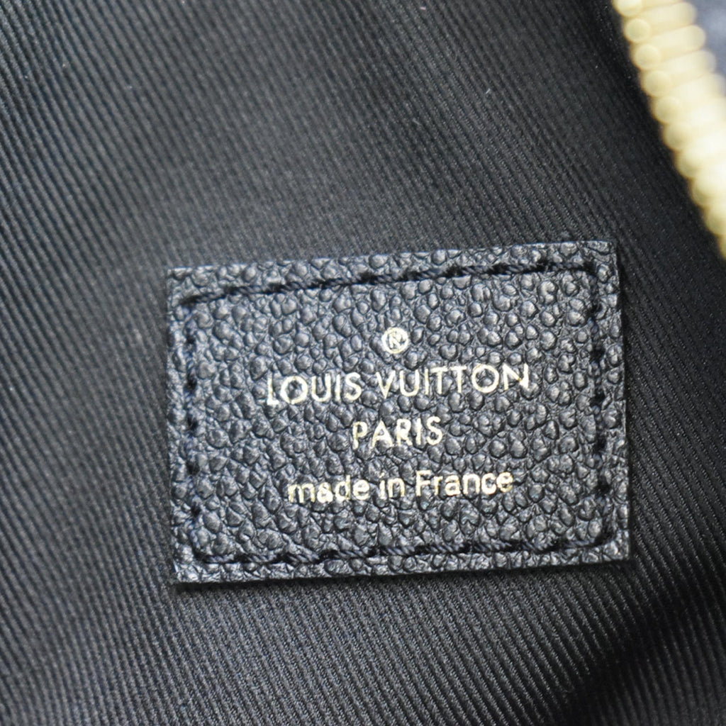 LOUIS VUITTON Ponthieu PM Empreinte Leather Shoulder Bag Black