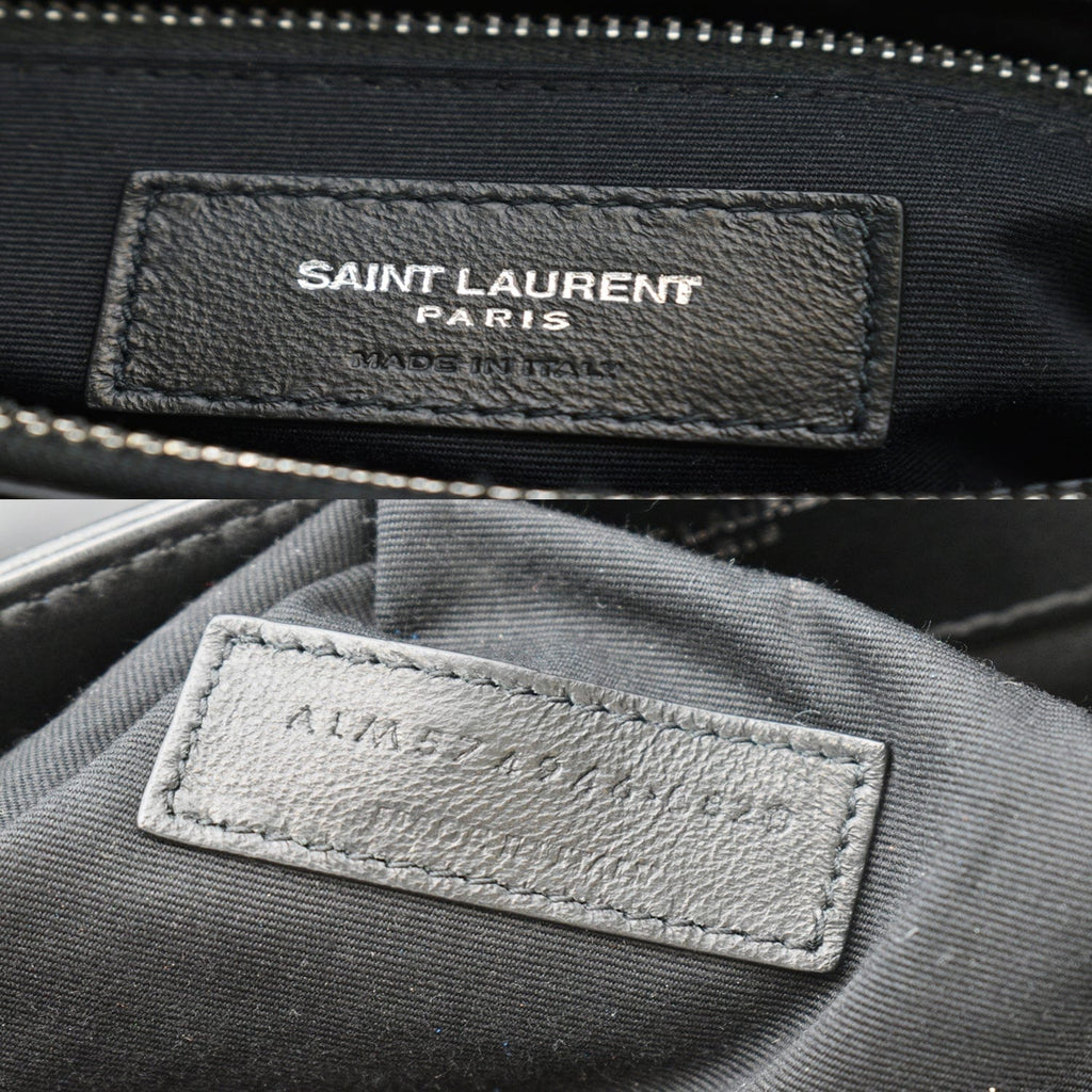 YVES SAINT LAURENT Medium Loulou Matelasse Leather Chain Shoulder Bag Black