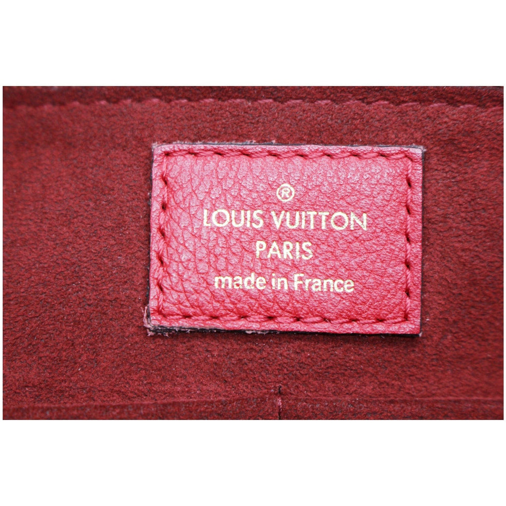 LOUIS VUITTON Kimono Monogram Calfskin Tote Bag Brown/Cerise