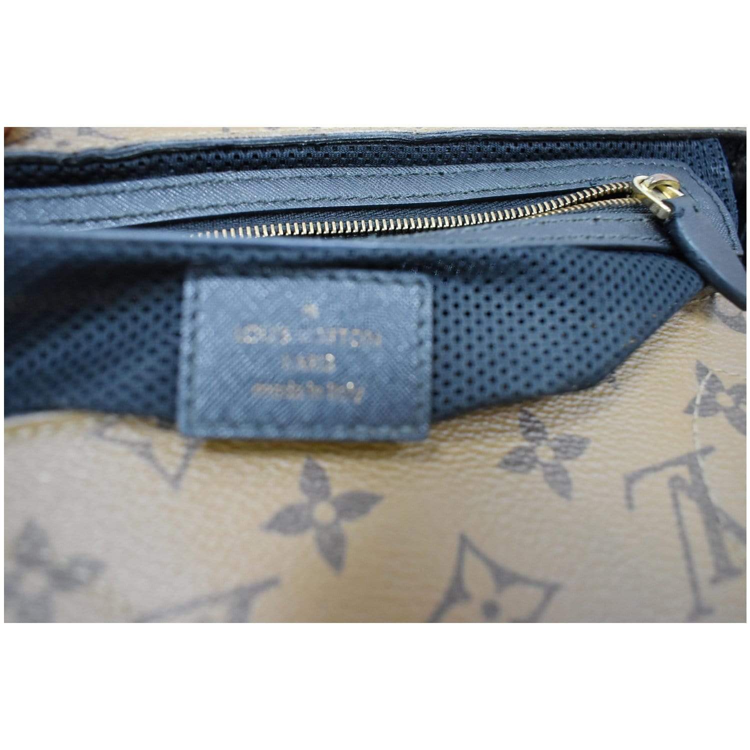 LOUIS VUITTON Tressage Reverse Monogram Tote Bag Brown