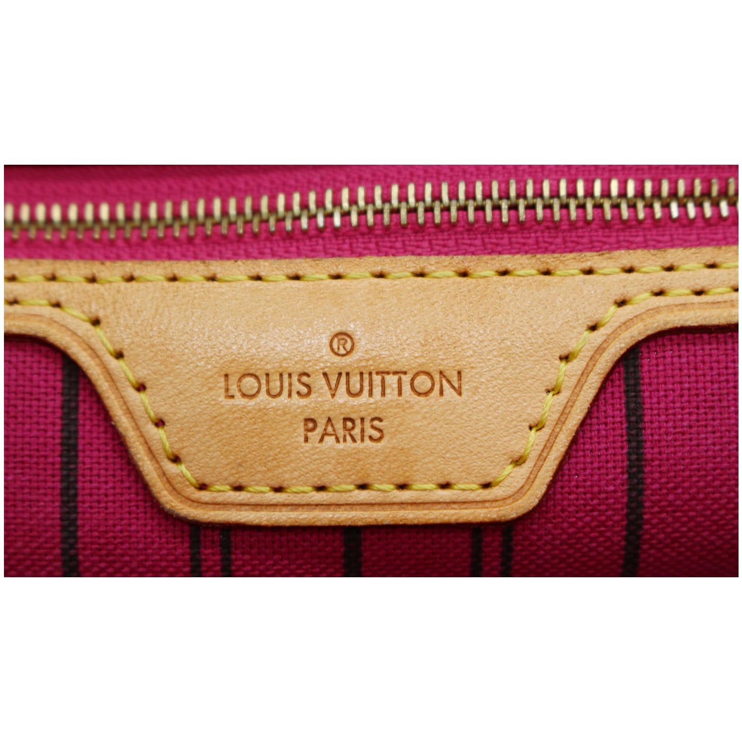 LOUIS VUITTON Neverfull MM Monogram Canvas Tote Bag Brown