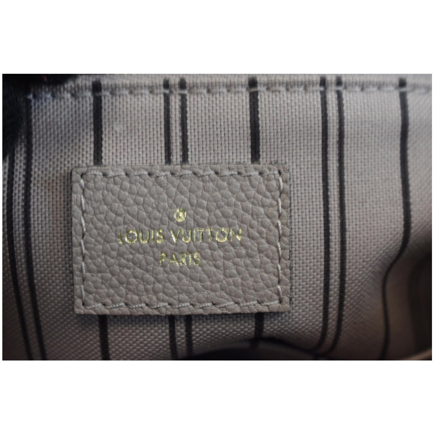 LOUIS VUITTON Spontini Empreinte Leather Shoulder Bag Mastic