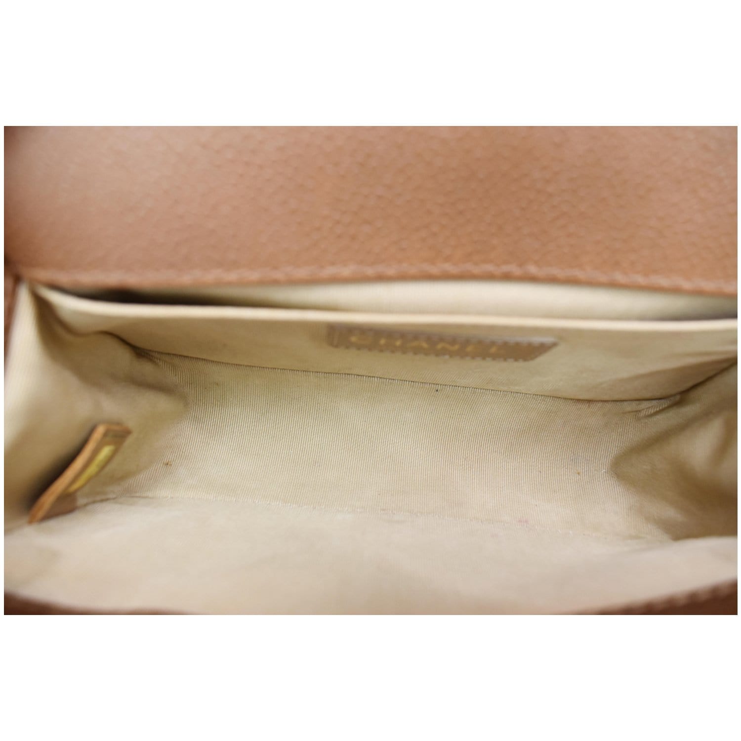 CHANEL Small Boy CC Chain Leather Shoulder Bag Brown