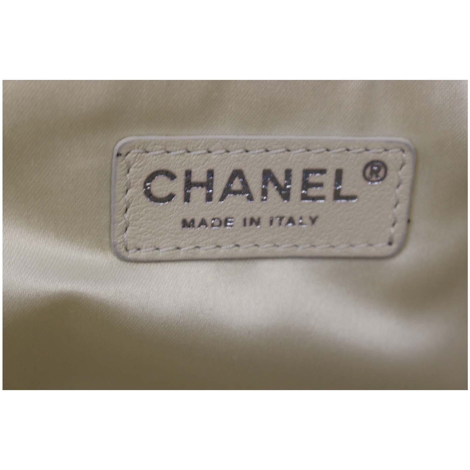 CHANEL East West Large Lambskin Quilted Leather Tote Shoulder Bag Black