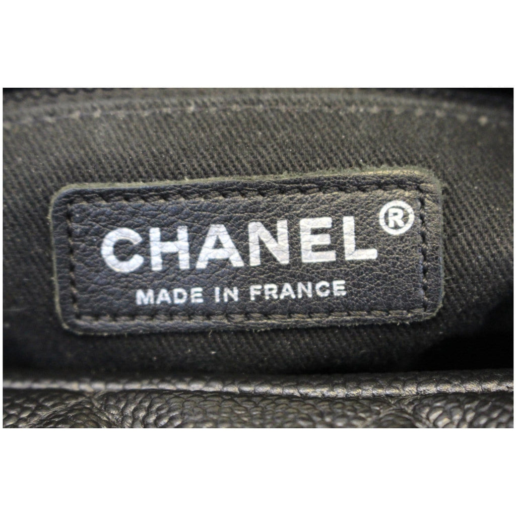 CHANEL Camera Case Quilted Caviar Leather Medium Flap Shoulder Bag