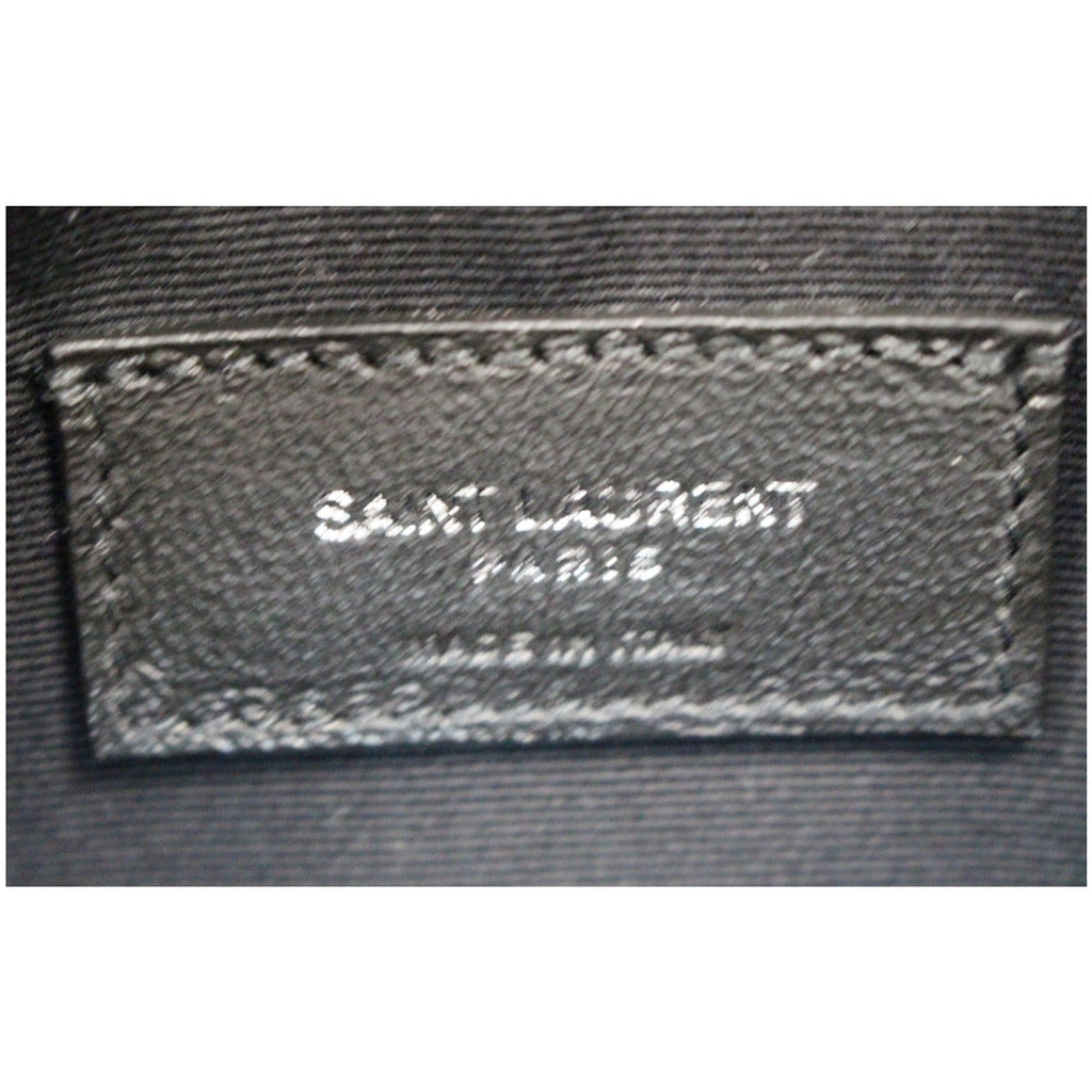 YVES SAINT LAURENT Teddy Canvas/Leather Drawstring Shopping Tote Black - Last Call