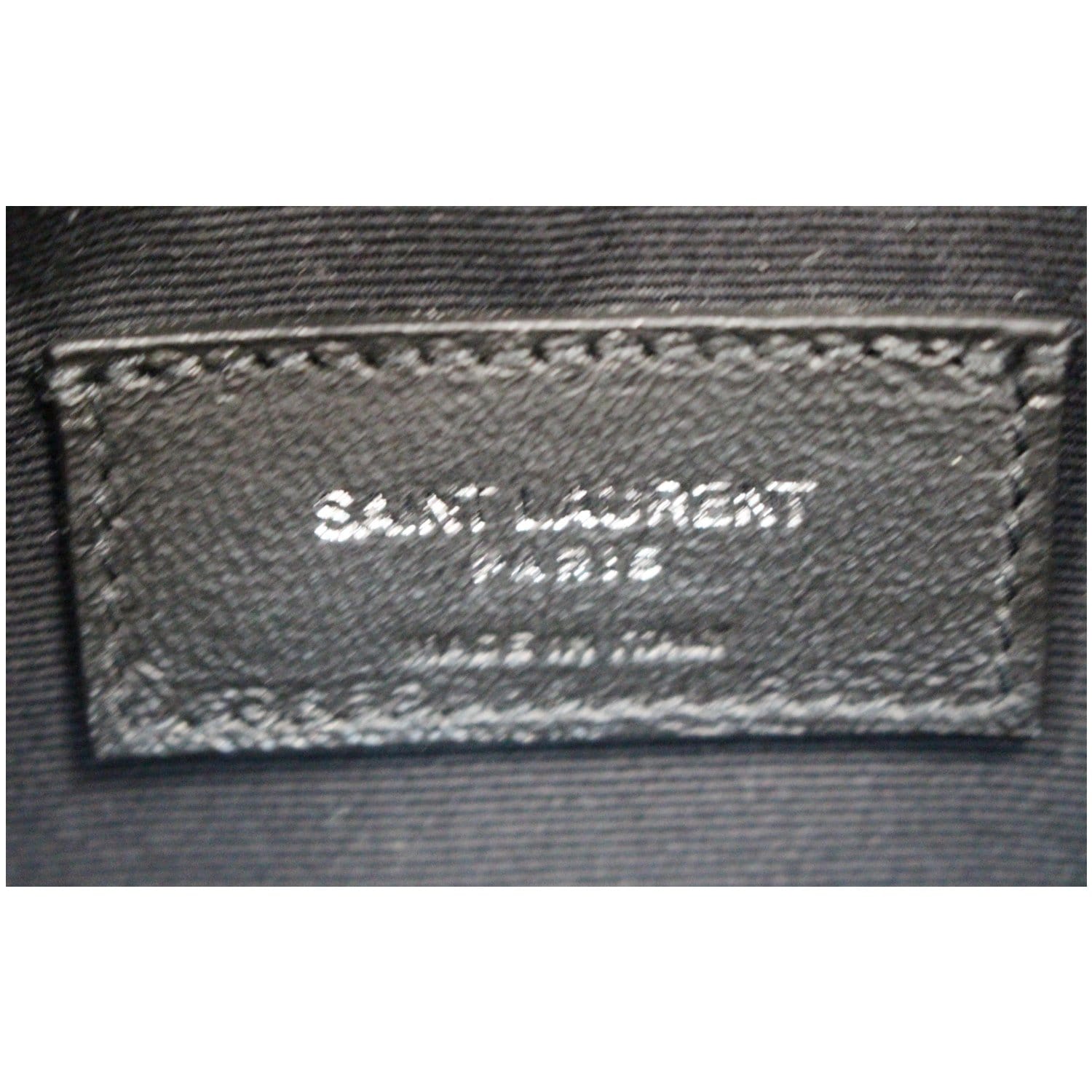 YVES SAINT LAURENT Teddy Canvas/Leather Drawstring Shopping Tote Black - Last Call