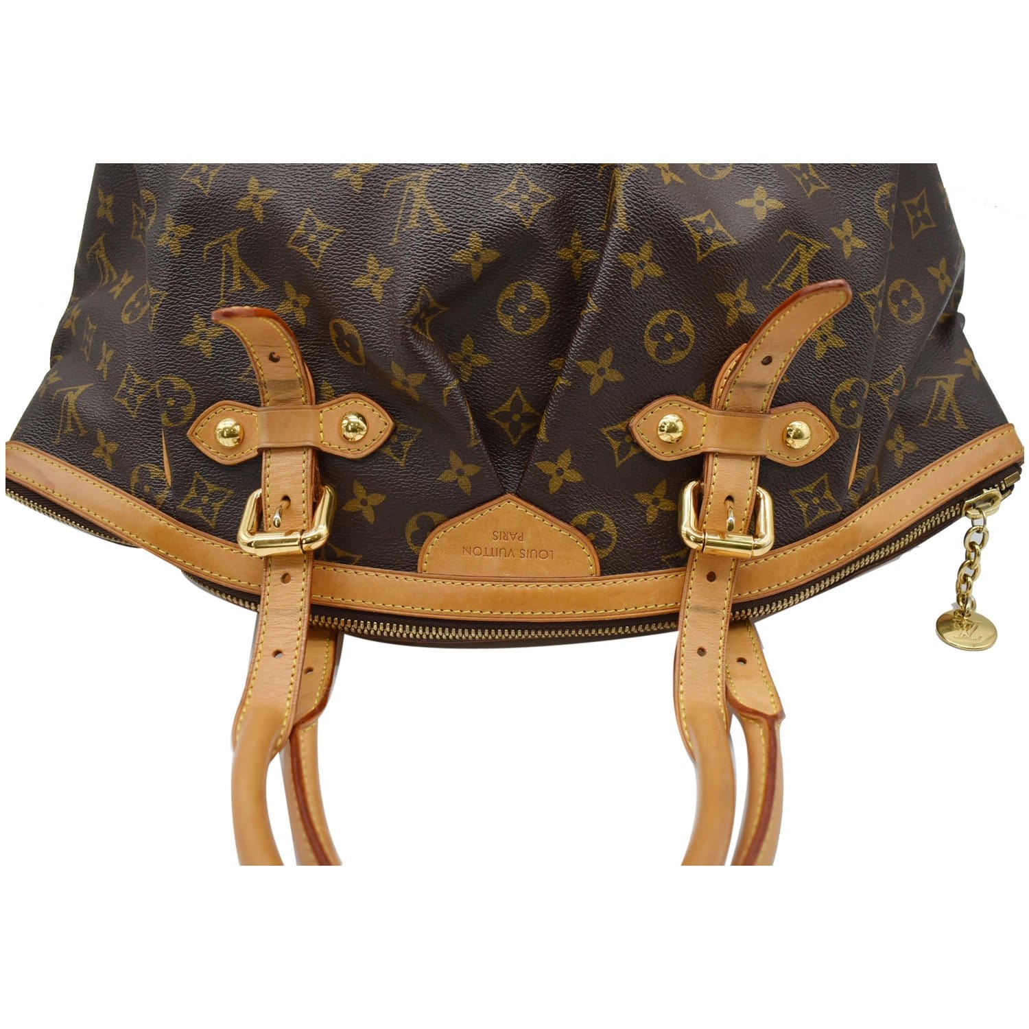 LOUIS VUITTON Tivoli GM Monogram Canvas Shoulder Bag Brown