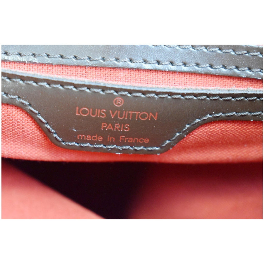 LOUIS VUITTON Soho Damier Ebene Backpack Bag Brown
