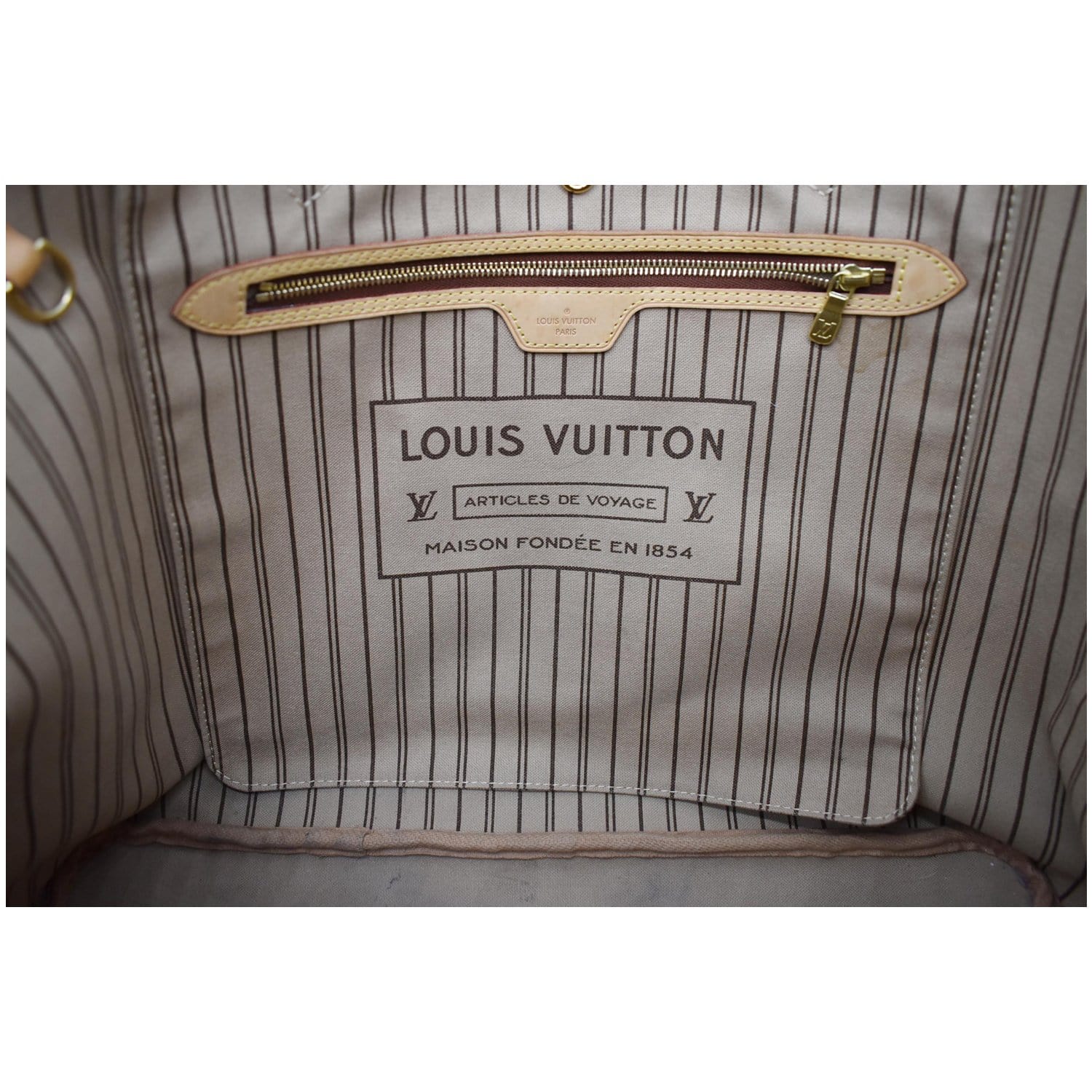 LOUIS VUITTON Neverfull GM Monogram Canvas Tote Bag Brown