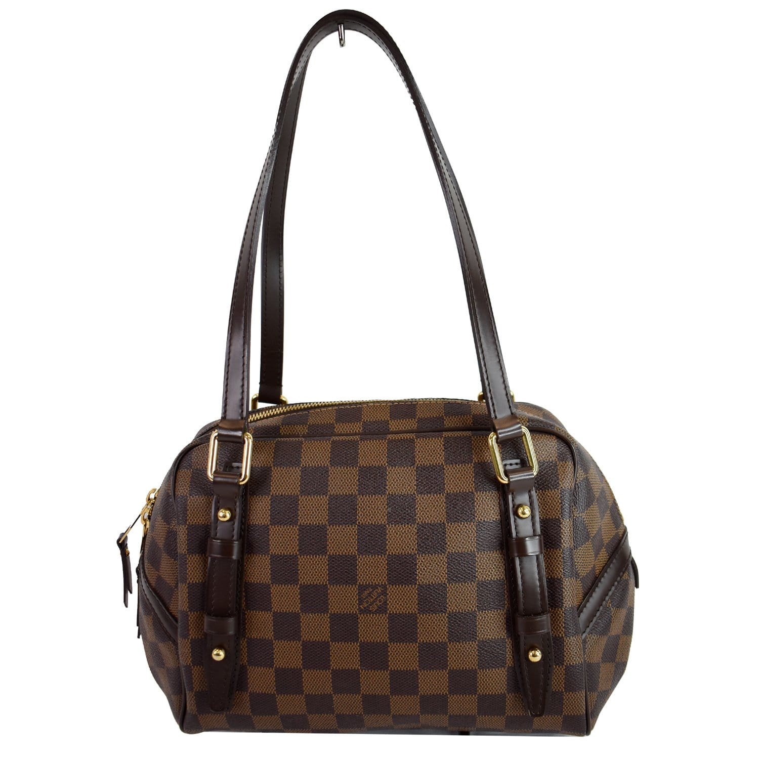 LOUIS VUITTON Rivington PM Damier Ebene Shoulder Bag Brown