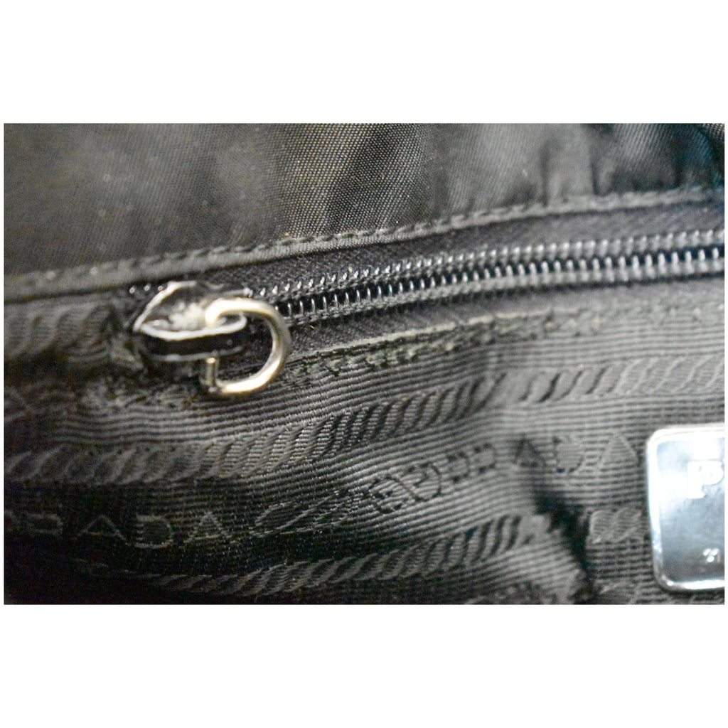 PRADA Tessuto Nylon Tote Shoulder Bag Black
