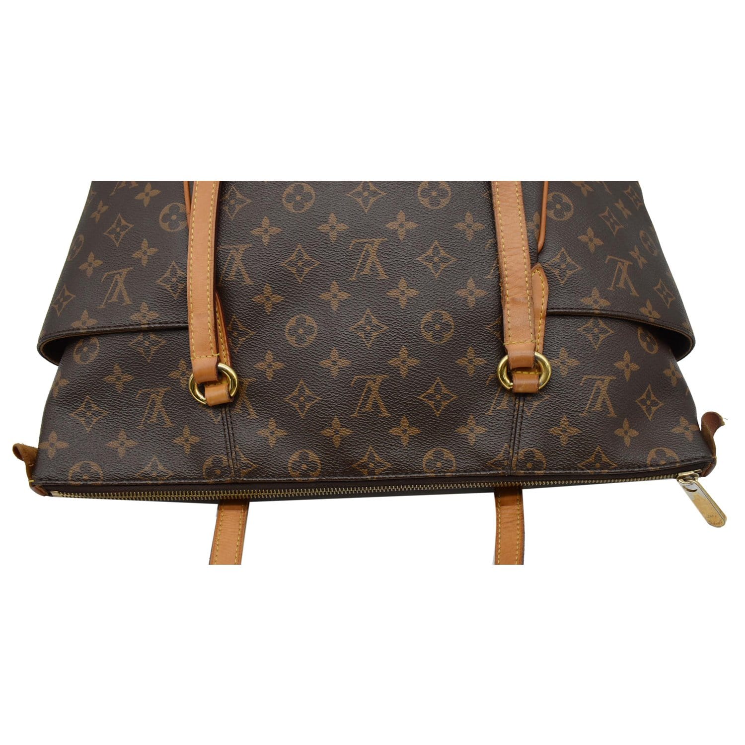 LOUIS VUITTON Totally MM Monogram Canvas Shoulder Bag Brown