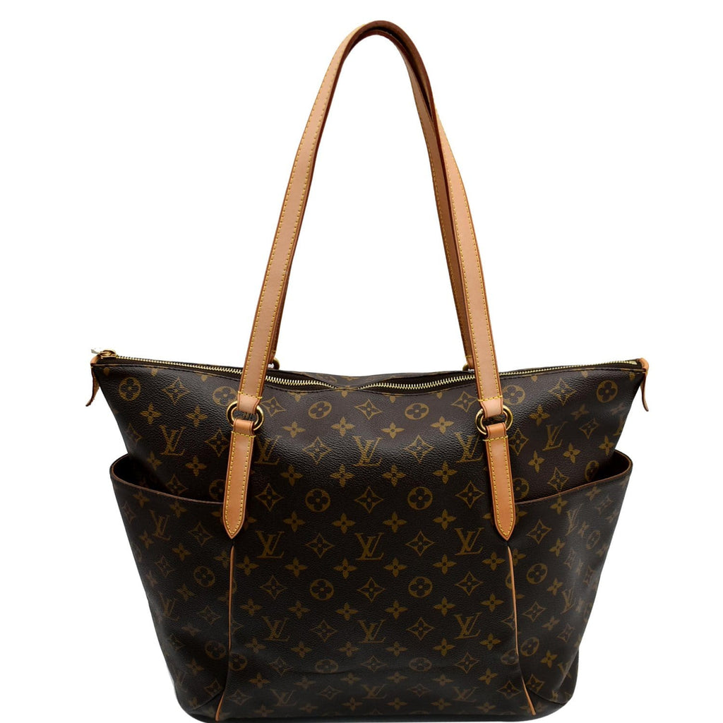 LOUIS VUITTON Totally GM Monogram Canvas Tote Shoulder Bag Brown
