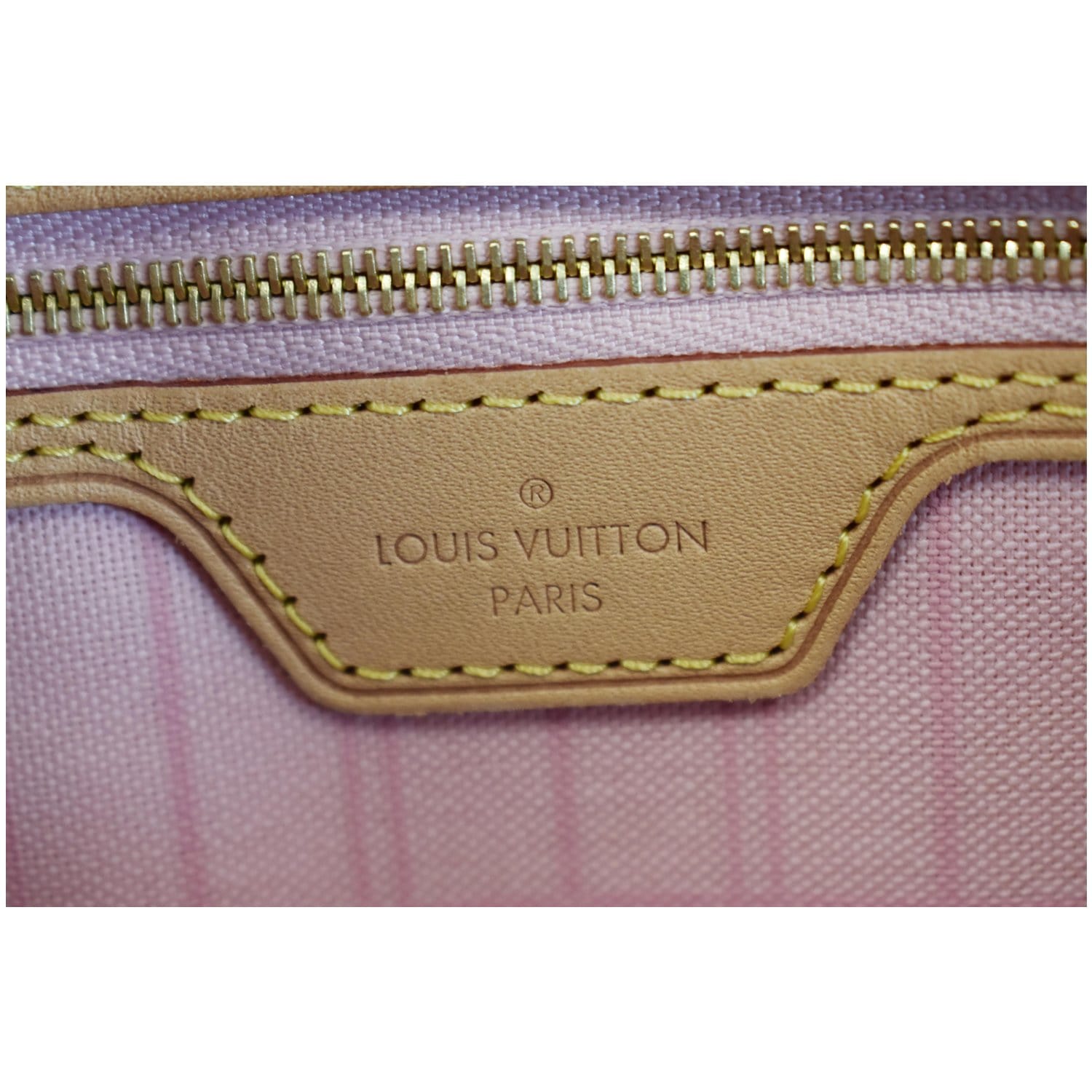 LOUIS VUITTON  Neverfull MM Damier Azur Tote Shoulder Bag White