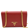 PRADA Saffiano Lux Leather Chain Shoulder Crossbody Bag