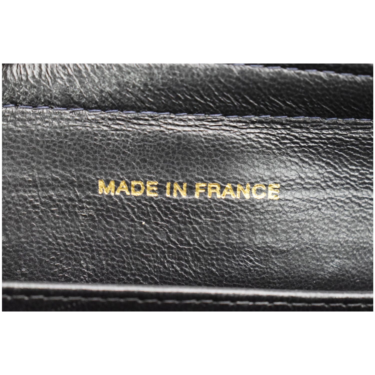 CHANEL Vintage Quilted Leather Chain Handle Tote Bag Black