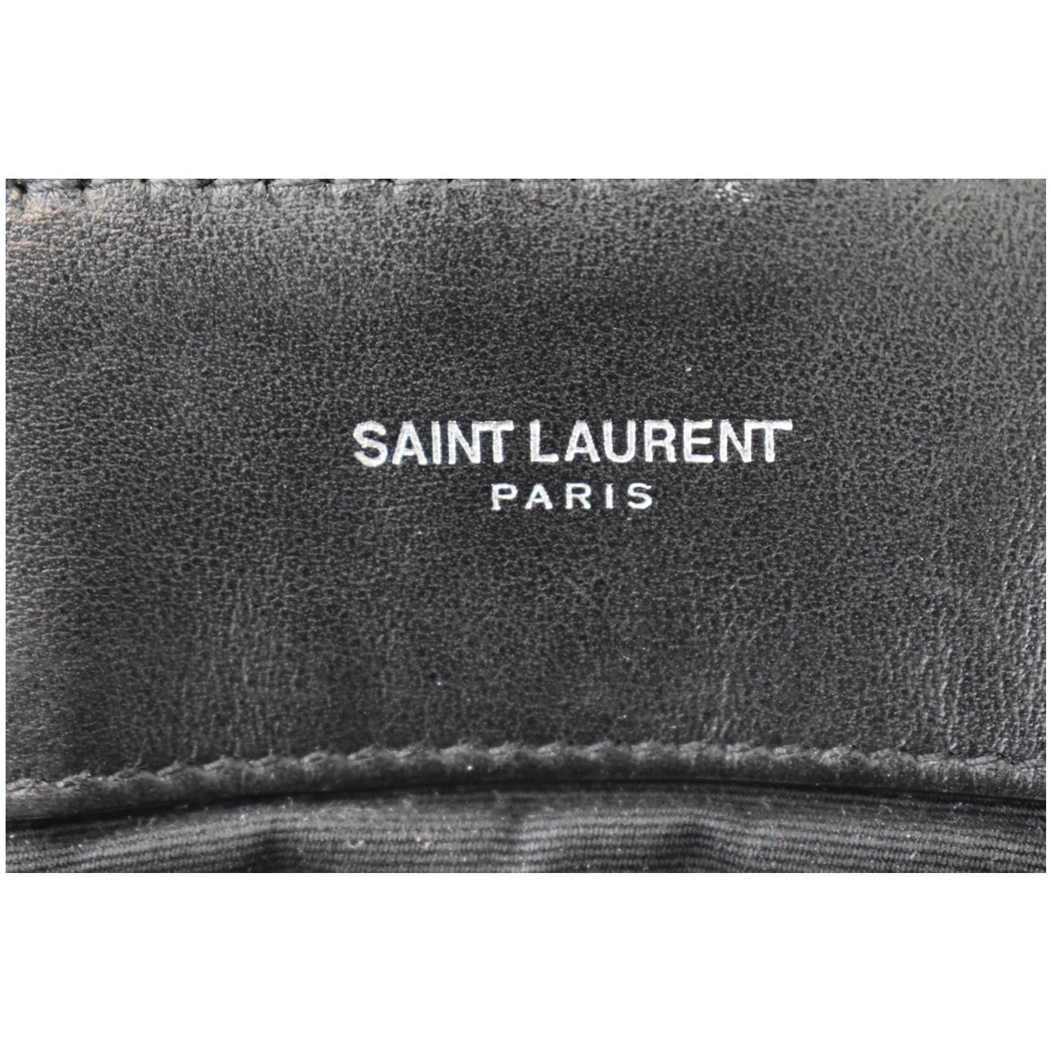 YVES SAINT LAURENT Large Loulou Calfskin Matelasse Chain Shoulder Bag Black