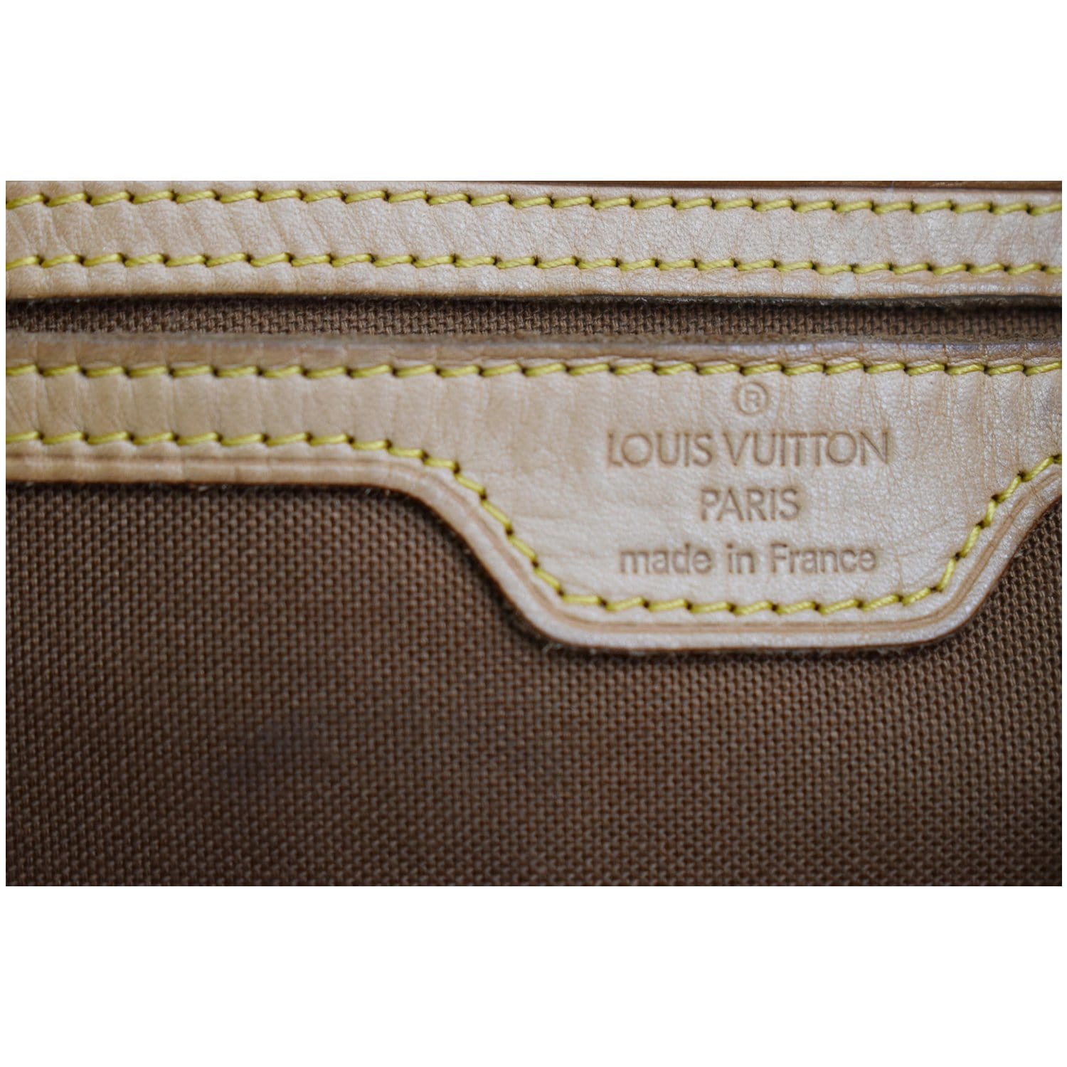 LOUIS VUITTON Montsouris GM Monogram Canvas Backpack Bag Brown