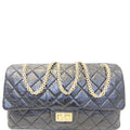 CHANEL 2.55 Reissue Calfskin Leather Flap Shoulder Bag Black