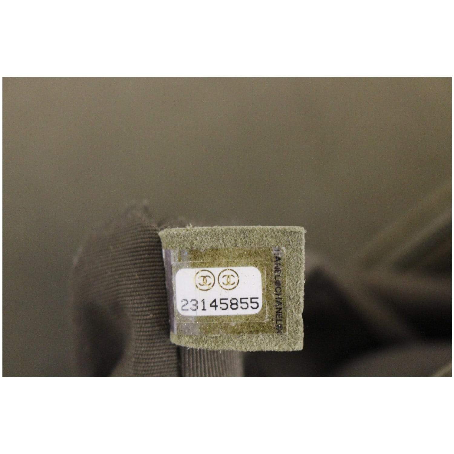 CHANEL Medium Boy Flap Caviar Leather Shoulder Bag Olive Green
