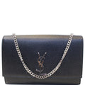 YVES SAINT LAURENT Kate Large Grain De Poudre Leather Shoulder Bag Black