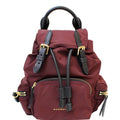 BURBERRY The Small Rucksack Nylon Backpack Red