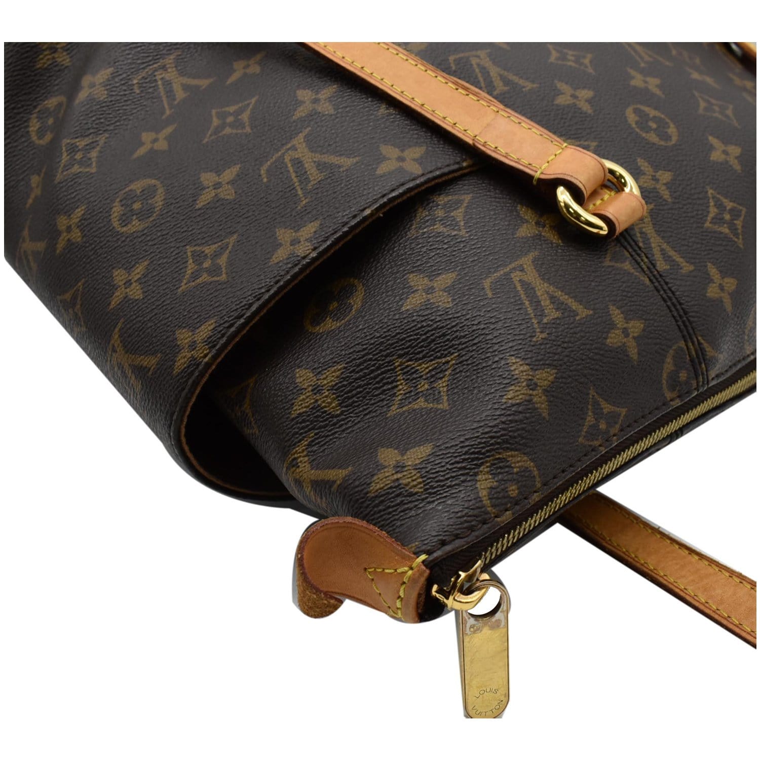 LOUIS VUITTON Totally MM Monogram Canvas Shoulder Bag Brown