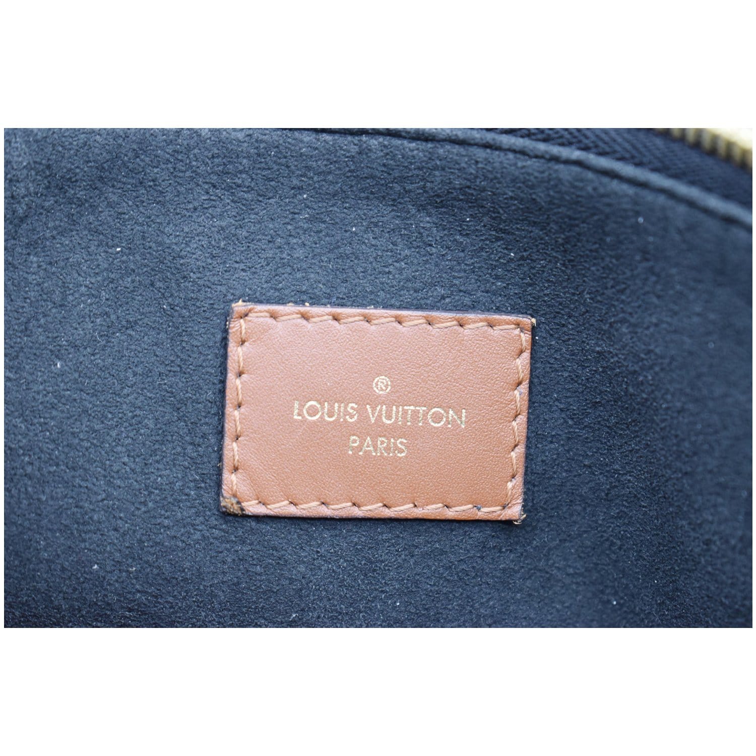 LOUIS VUITTON V MM Monogram Canvas Tote Bag Black