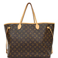 LOUIS VUITTON Neverfull GM Monogram Canvas Tote Shoulder Bag Brown