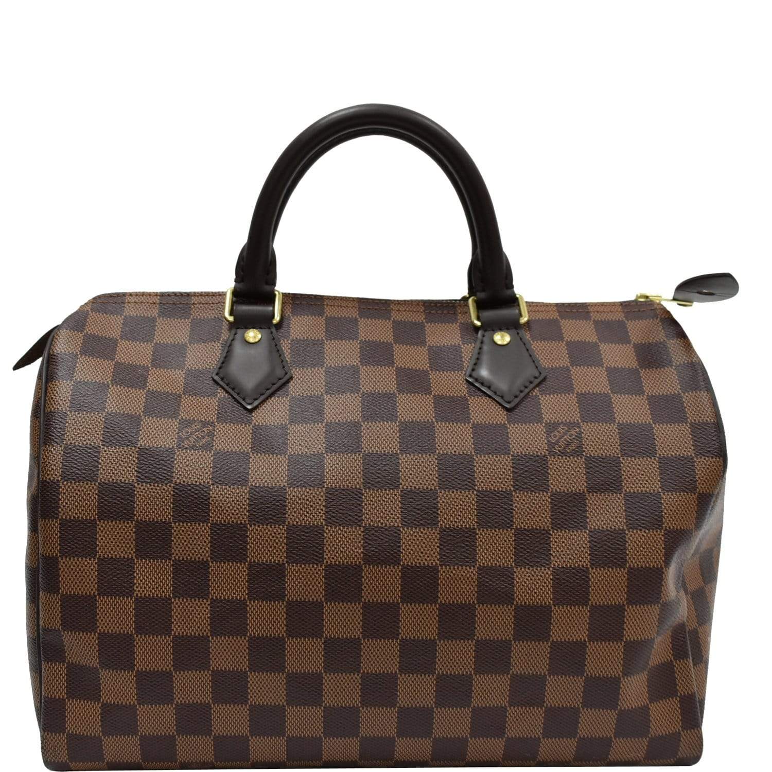 LOUIS VUITTON Speedy 30 Damier Ebene Shoulder Bag Brown