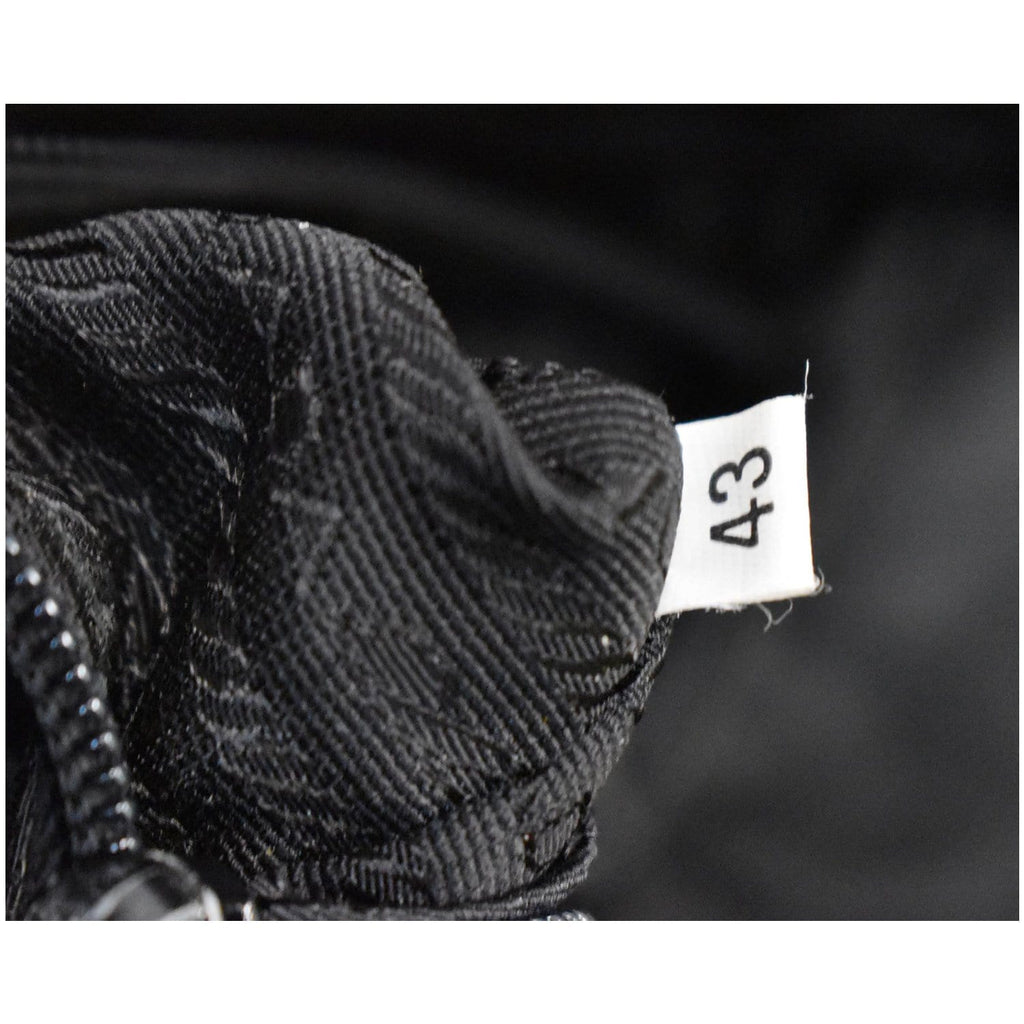 PRADA Tessuto Nylon Tote Shoulder Bag Black