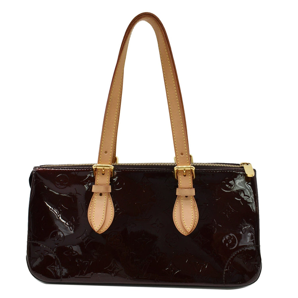 LOUIS VUITTON Rosewood Monogram Vernis Shoulder Bag Amarante