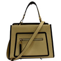 FENDI Runaway Medium Leather Tote Bag Beige