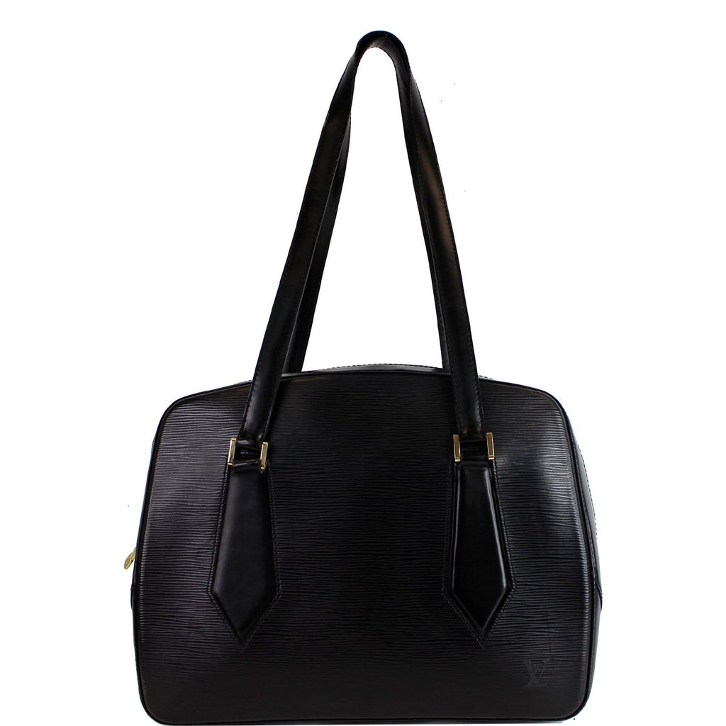 LOUIS VUITTON Voltaire Black Epi Leather Shoulder Bag Black