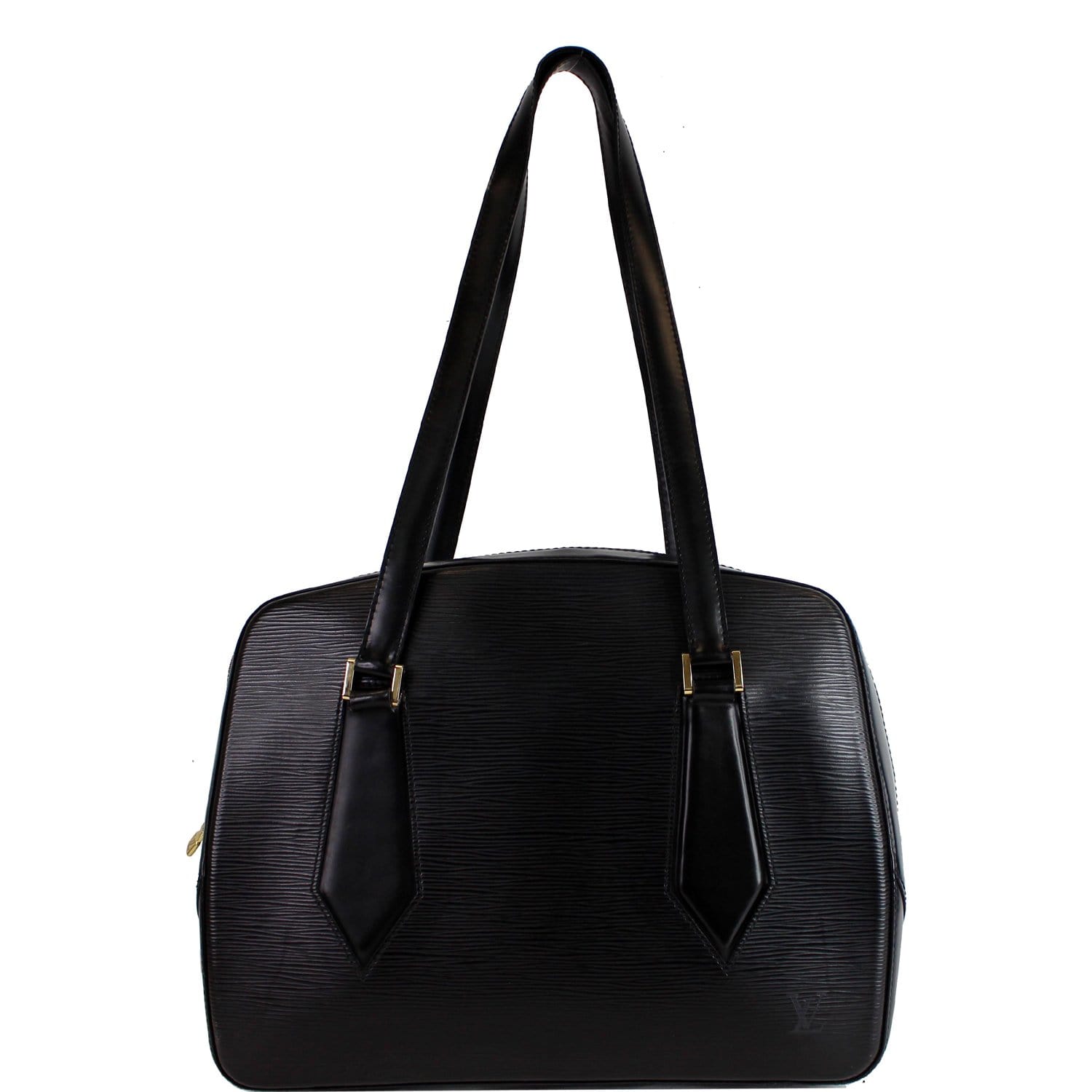 LOUIS VUITTON Voltaire Black Epi Leather Shoulder Bag Black