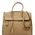 LOUIS VUITTON Pont Neuf MM Monogram Empreinte Leather Shoulder Bag Beige