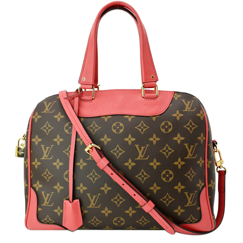 LOUIS VUITTON Retiro NM Monogram Canvas 2Way Shoulder Bag Red