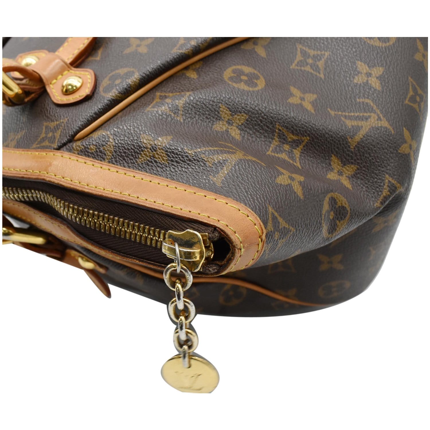 LOUIS VUITTON Tivoli GM Monogram Canvas Shoulder Bag Brown