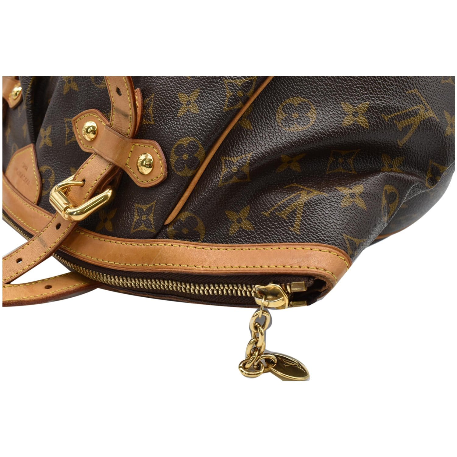 LOUIS VUITTON Tivoli GM Monogram Canvas Shoulder Bag Brown