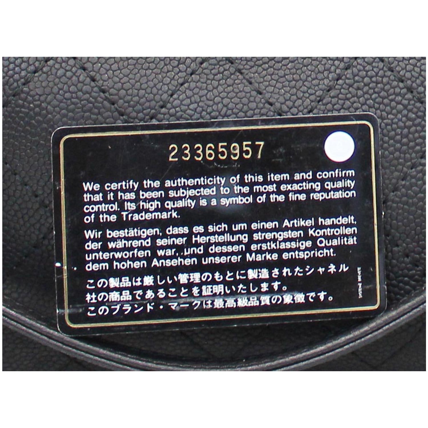 CHANEL Large Shopping Grained Vegetal Calfskin Tote Bag Black